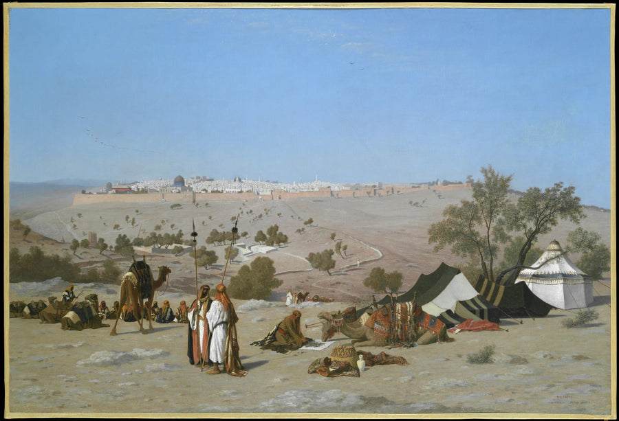Jérusalem vue du mont des Oliviers - Charles-Théodore Frère