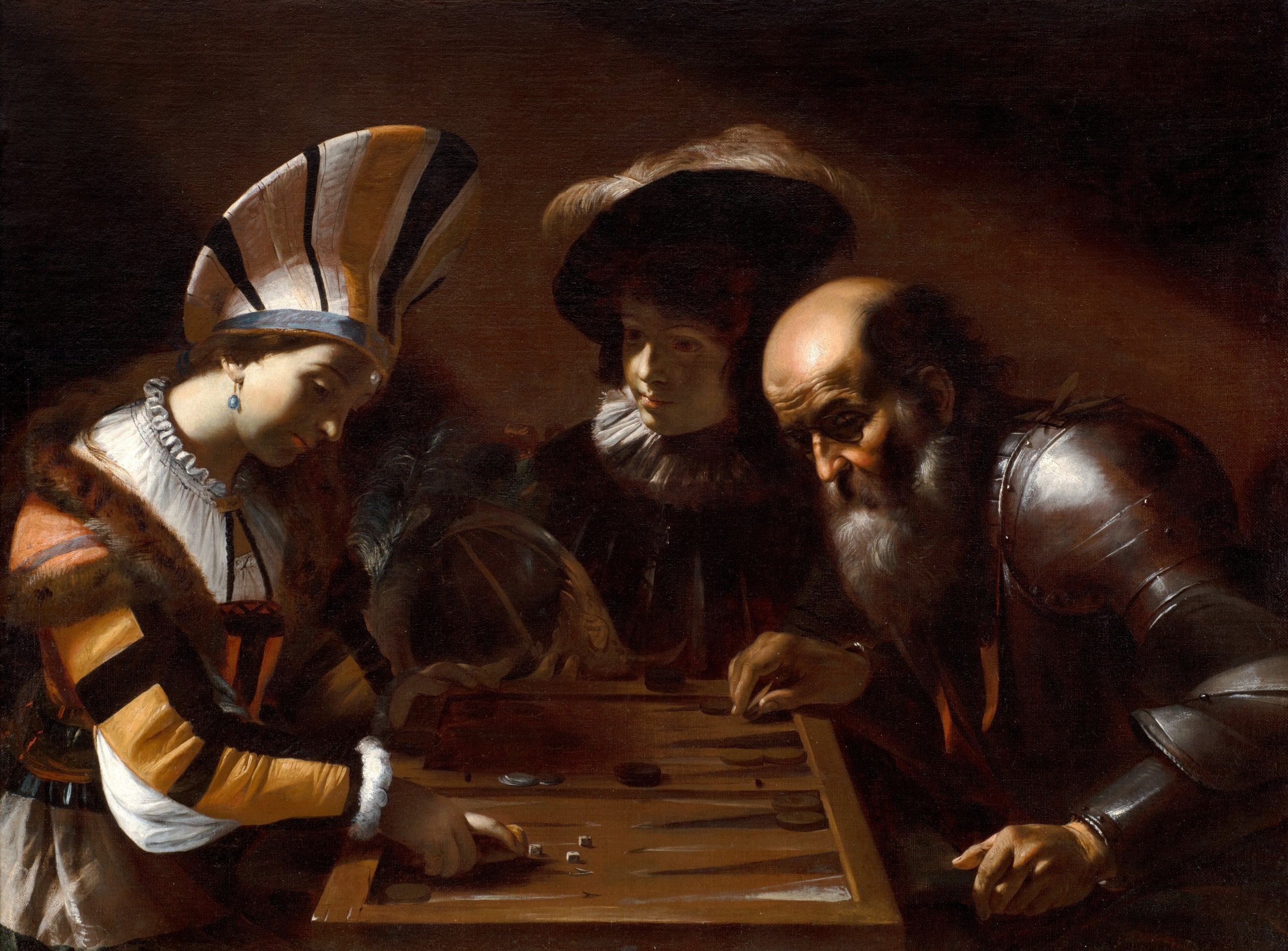 Jeu de backgammon - Mattia Preti - Alpha Reproduction