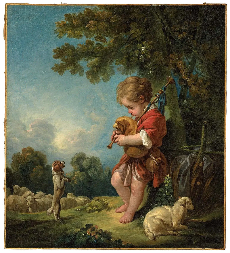 젊은 목동이 피리 연주하는 모습 - 프랑수아 부셰

Source:
Jeune berger jouant de la cornemuse - François Boucher