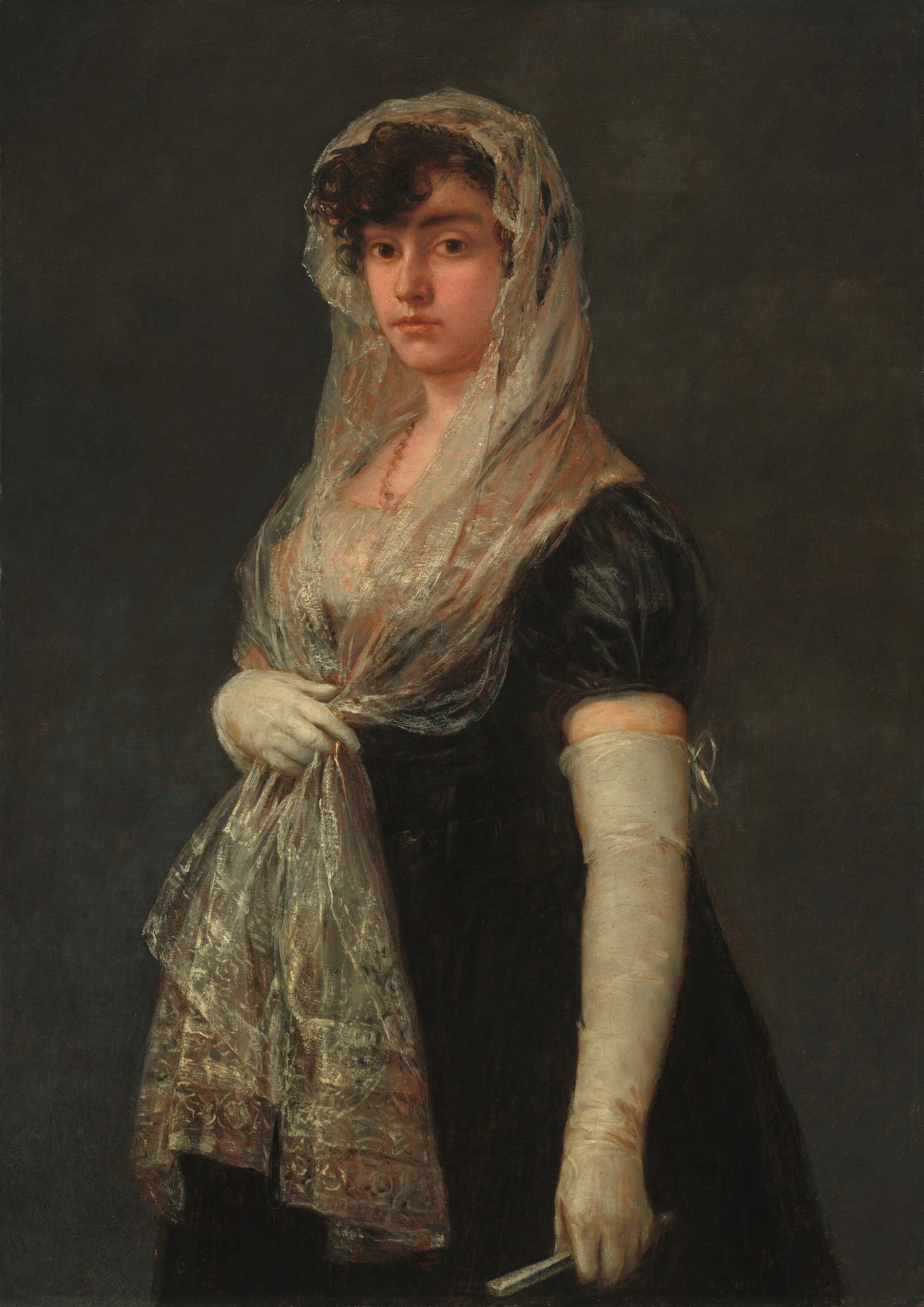 Jeune Femme en mantille - Francisco Goya