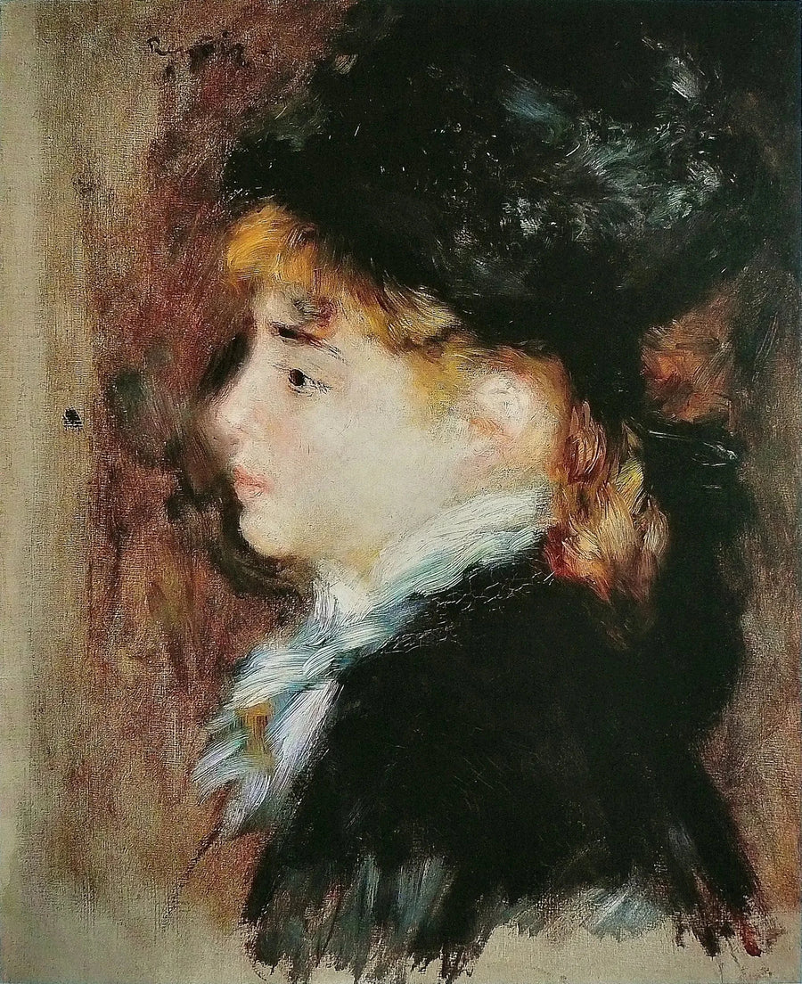 Jeune femme de profil, dite autrefois Portrait de Margot, peinte par Pierre-Auguste Renoir en 1878