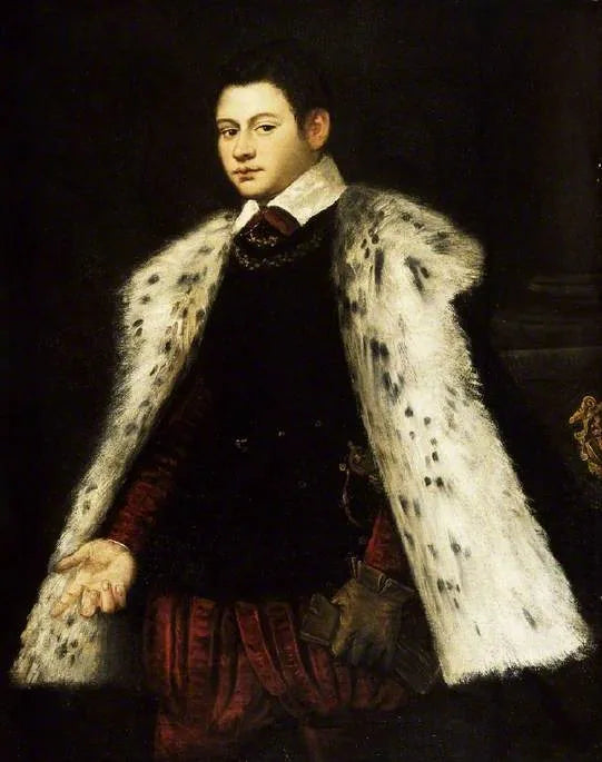 모피 코트를 입은 젊은 남자, 1558 - 자코포 틴토레토