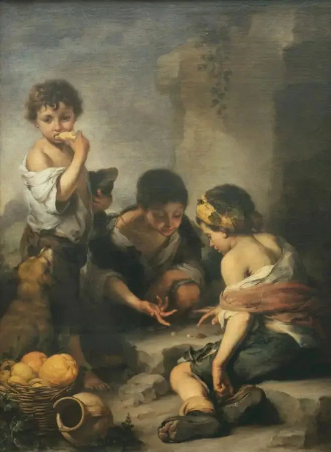 젊은 소년들이 주사위를 던지고 있는 모습 - 바르톨로메 에스테반 무리요

Source:
Jeunes garçons jouant aux dés - Bartolomé Esteban Murillo