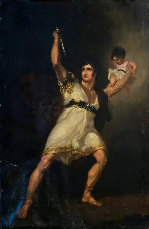 존 필립 켐블(1757–1823), « 피자로 »에서 롤라 역, 리차드 브린슬리 셰리던이 오거스트 프리드리히 페르디난트 폰 코츠베우의 « 페루의 스페인인들 »을 각색 - 토마스 로렌스