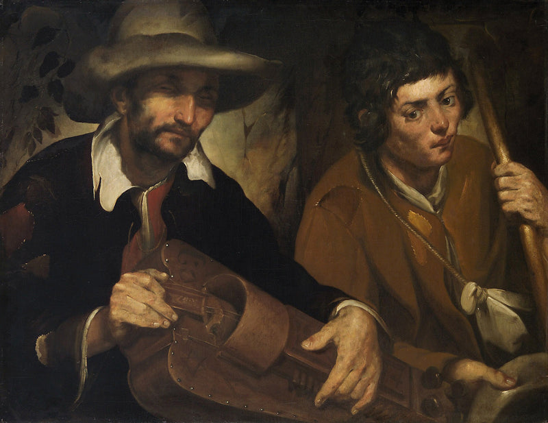 joueur de vielle à roue aveugle - Francisco de Herrera le Vieux