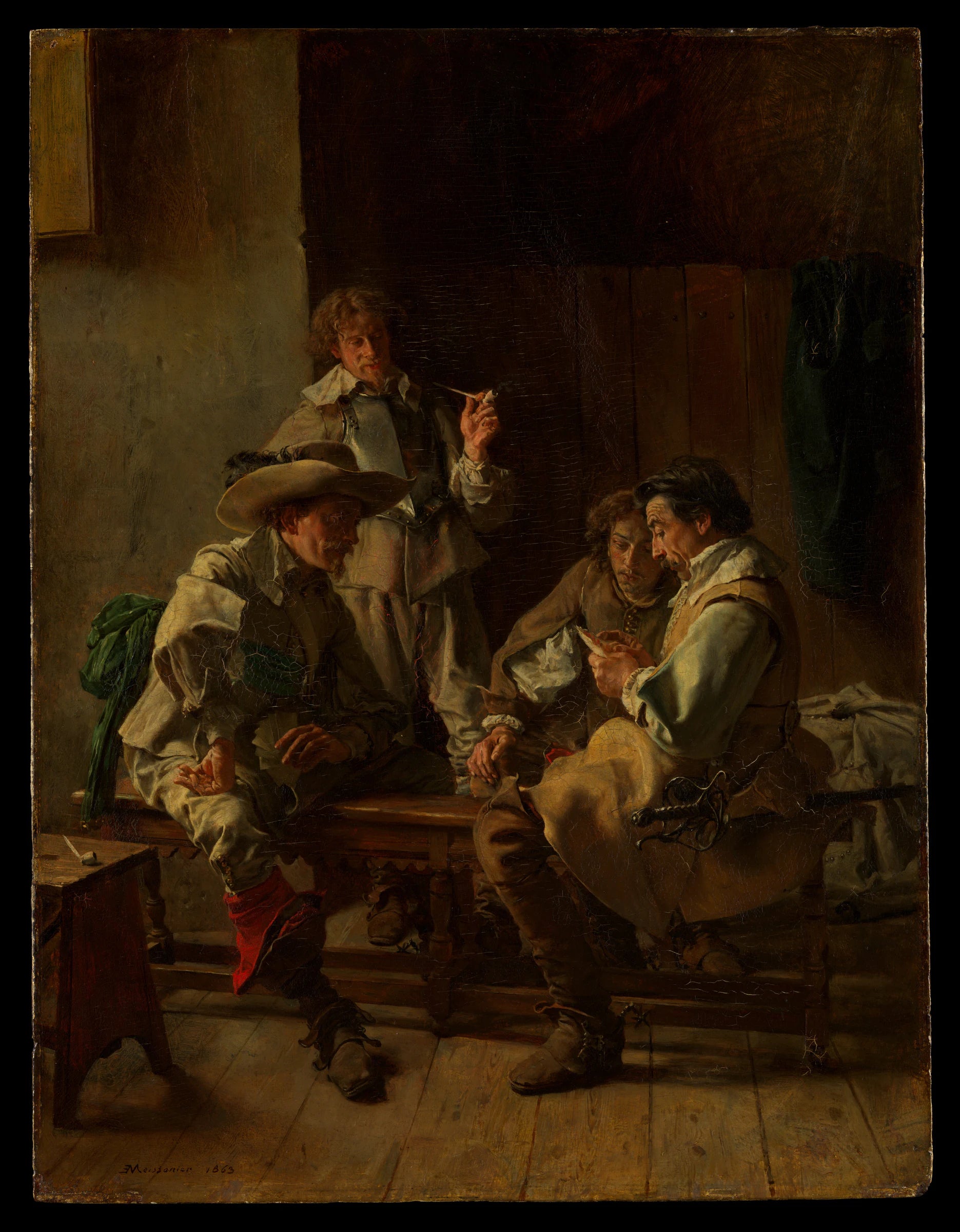 LES JOUEURS DE CARTES - Ernest Meissonier