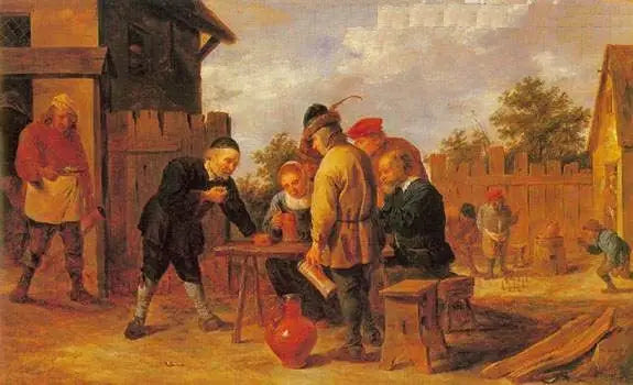 주사위와 볼링 선수들이 있는 여관 - 다비드 테니에르 더 쥬네

Source:
Joueurs de dés et de quilles dans une auberge - David Teniers le Jeune
