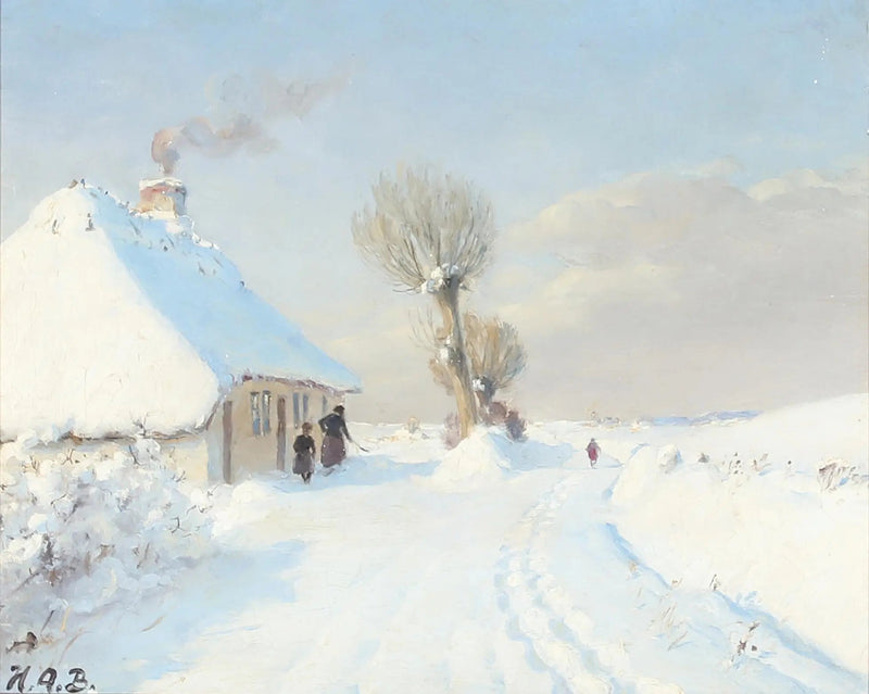 햇살 가득한 겨울날, 오두막 앞에서 어머니와 아이가 함께하는 모습 - H. A. Brendekilde

Source:
Journée d'hiver ensoleillée avec mère et enfant devant un chalet. - H. A. Brendekilde