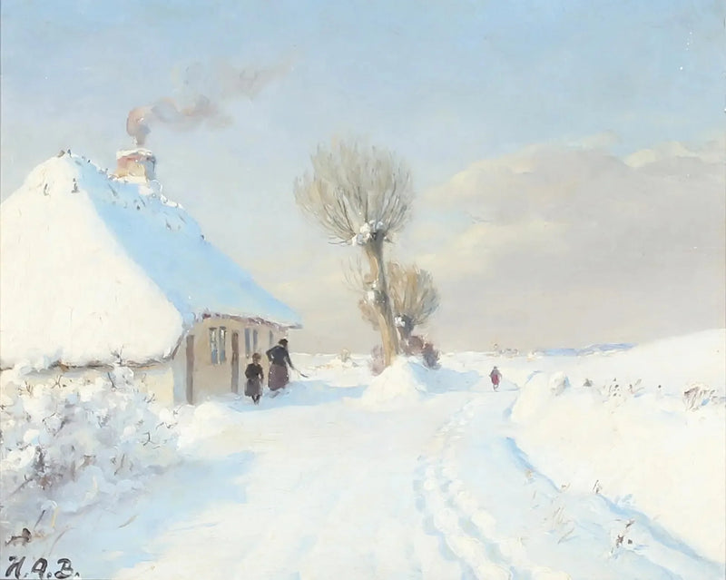 햇살 가득한 겨울날, 오두막 앞에서 어머니와 아이가 함께하는 모습 - H. A. Brendekilde

Source:
Journée d'hiver ensoleillée avec mère et enfant devant un chalet. - H. A. Brendekilde