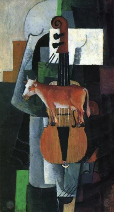 Vache et violon - Kazimir Malevitch