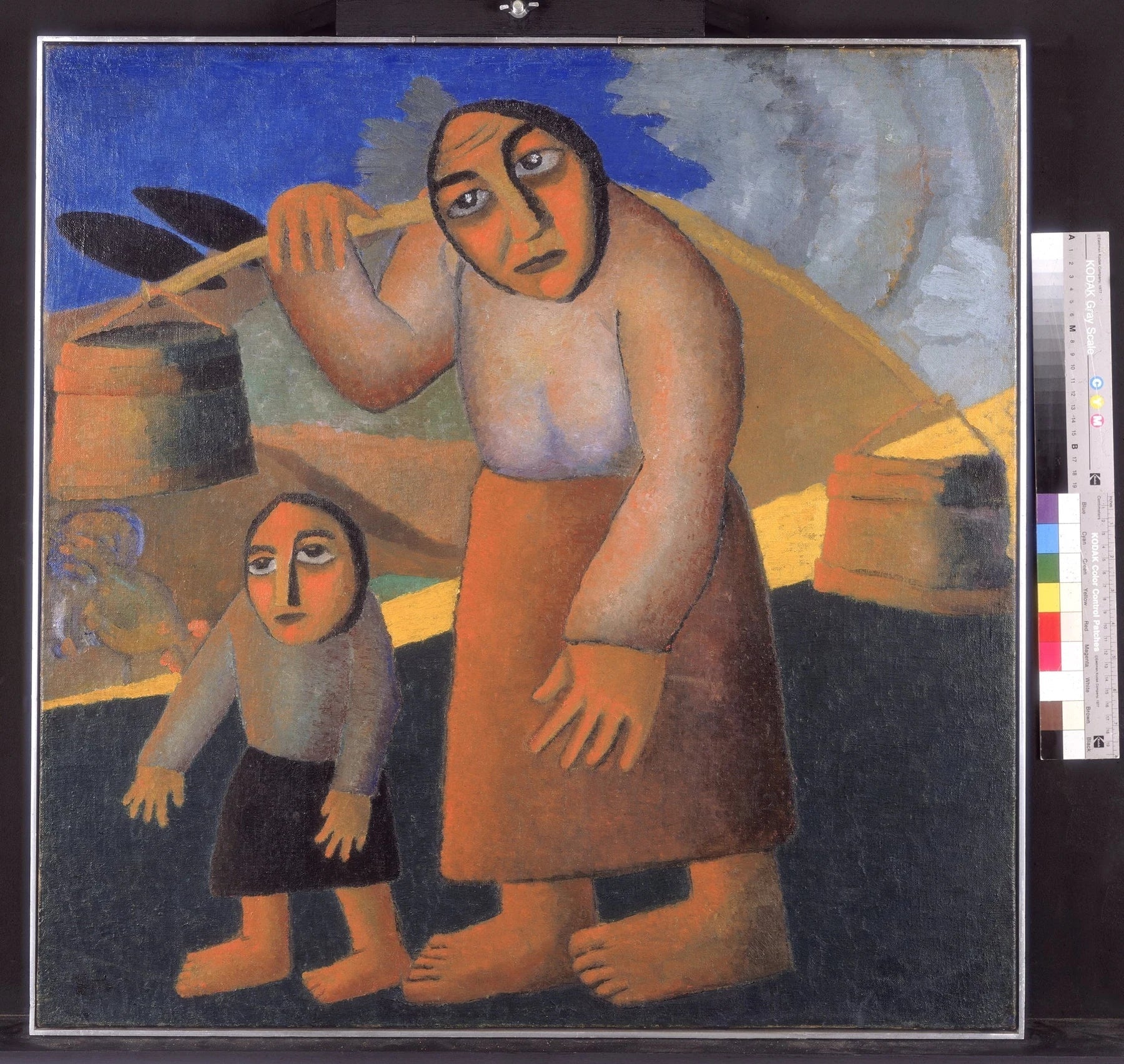 Paysanne aux seaux, peinture de Kazimir Malevitch