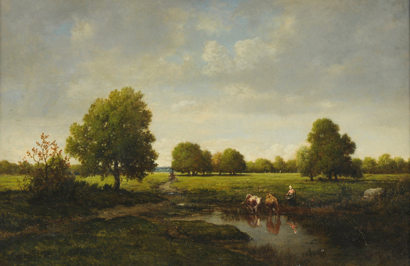 L'Abreuvoir - Théodore Rousseau