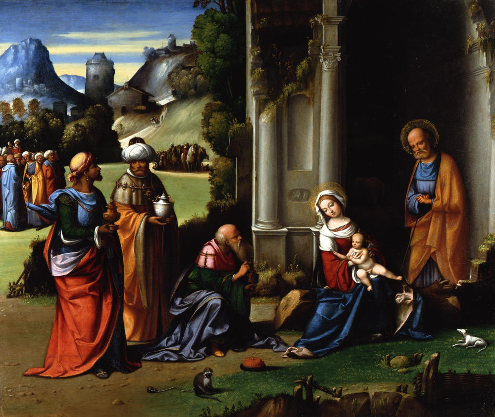 L'Adoration des Mages - Benvenuto Tisi image 1 reproduction de peinture à l’huile