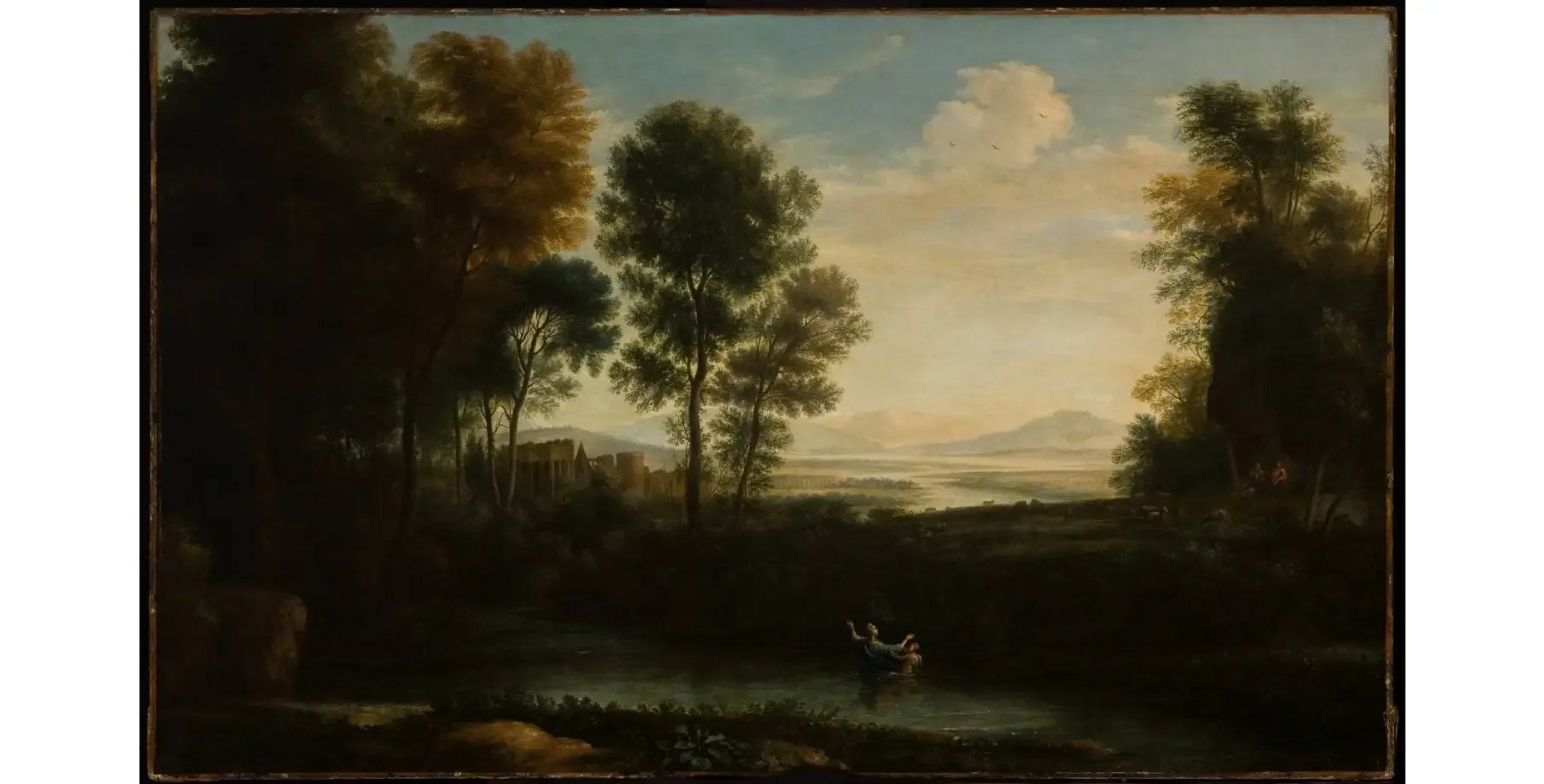 L'Amour et Psyché - Claude Lorrain image 1 copie de tableau peinte à la main
