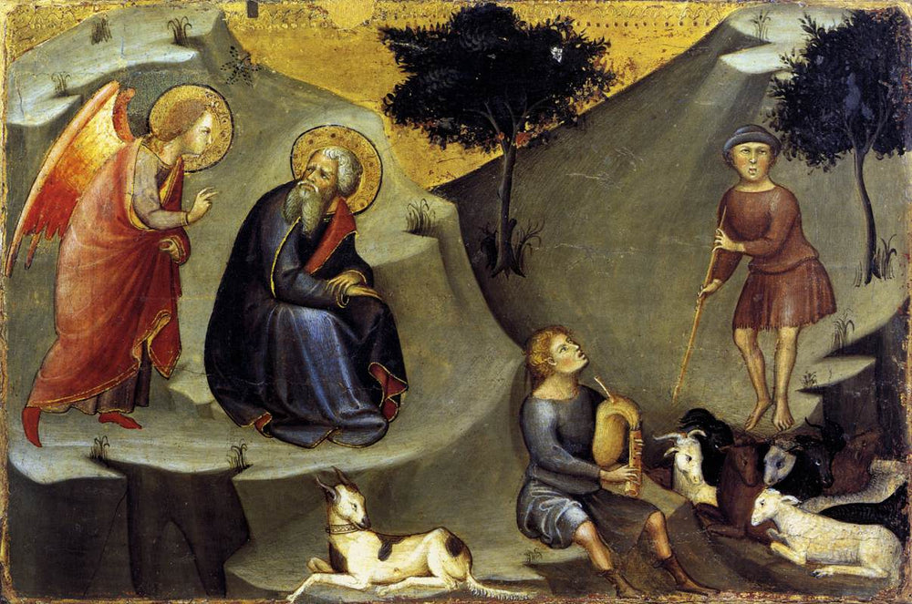 L'Annonciation à Joachim - Bartolo di Fredi image 1 tableau peint à l’huile sur toile