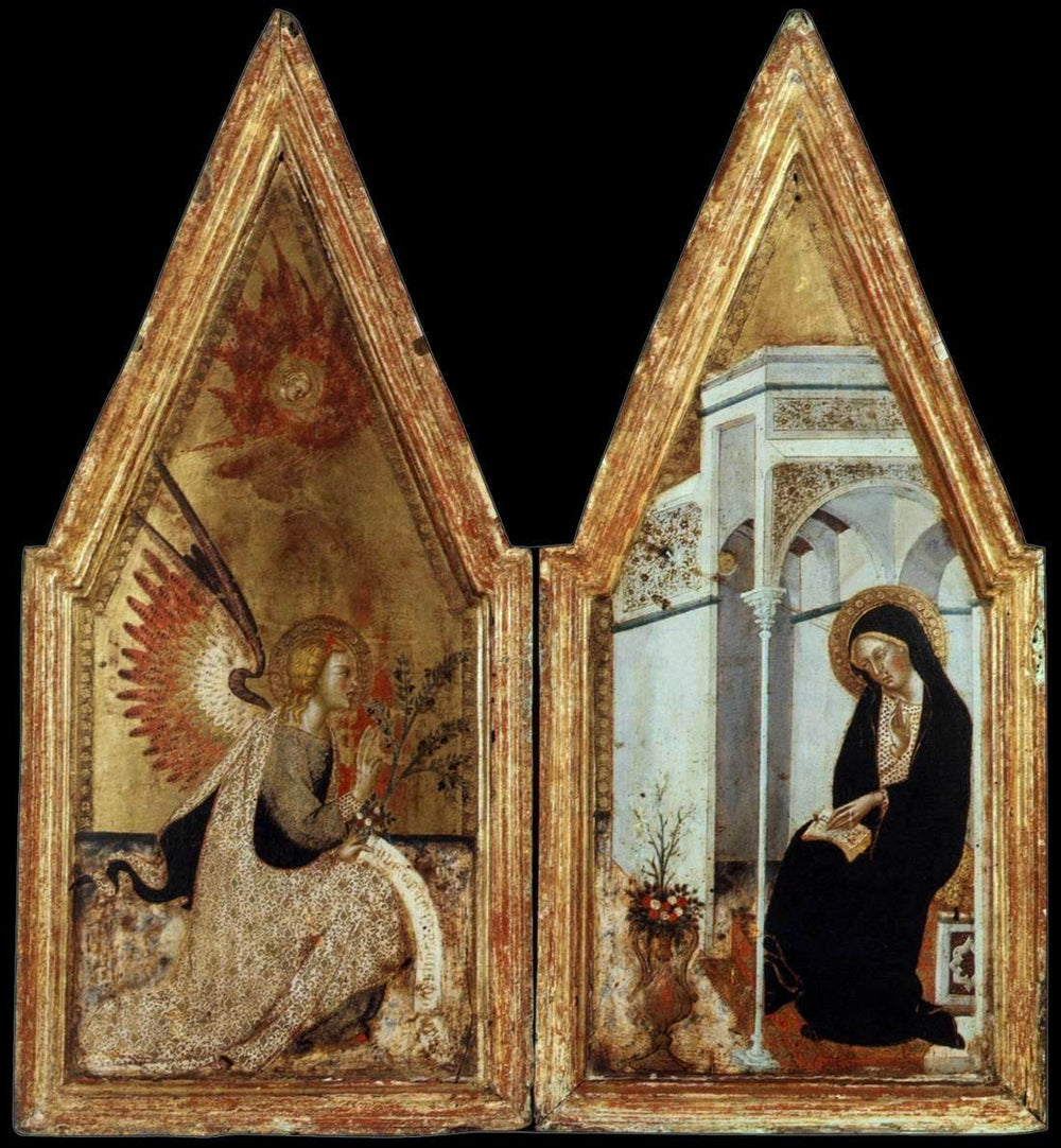 L'Annonciation - Bartolo di Fredi image 1 reproduction de peinture à l’huile
