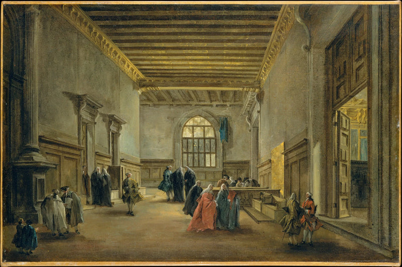  Sala del Maggior Consiglio의 안뜰 방 - 프란체스코 구아르디