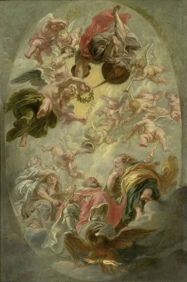 L'Apothéose de Jacques Ier - Peter Paul Rubens image 1 reproduction artisanale de tableau