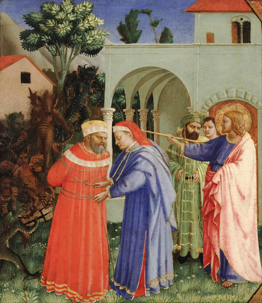 성 야고보 사도, 마법사 헤르모겐을 해방시키는 - 프라 안젤리코

Source:
L'apôtre saint Jacques le Majeur libérant le magicien Hermogène - Fra Angelico