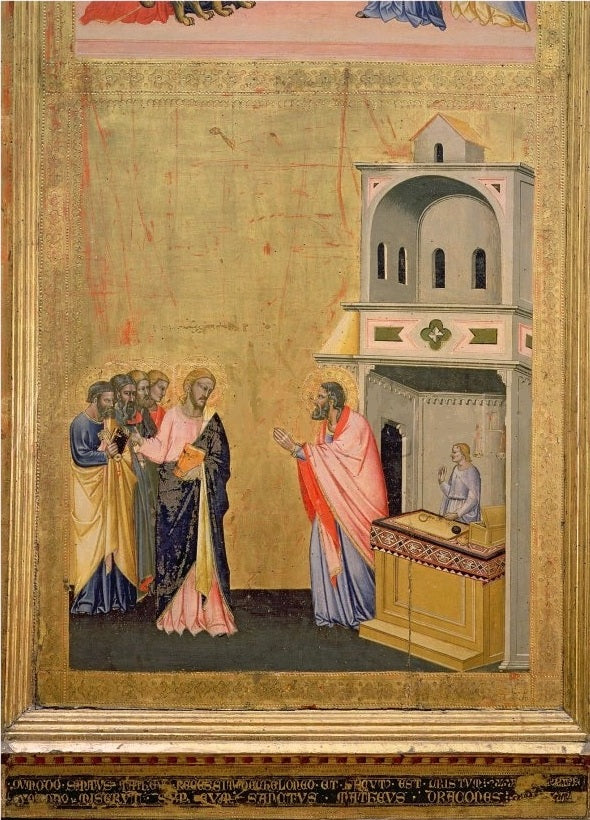 L'appel de saint Matthieu - Jacopo di Cione image 1 tableau peint à l’huile sur toile