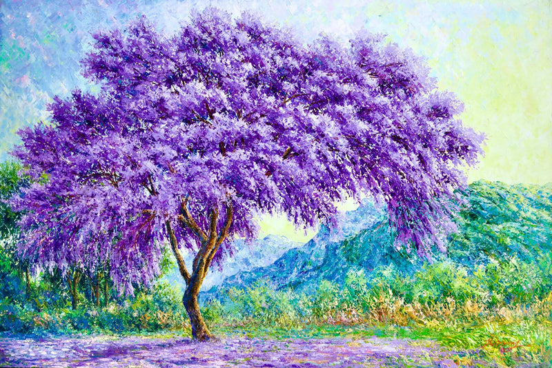 보라색 나무 | 90 x 60cm