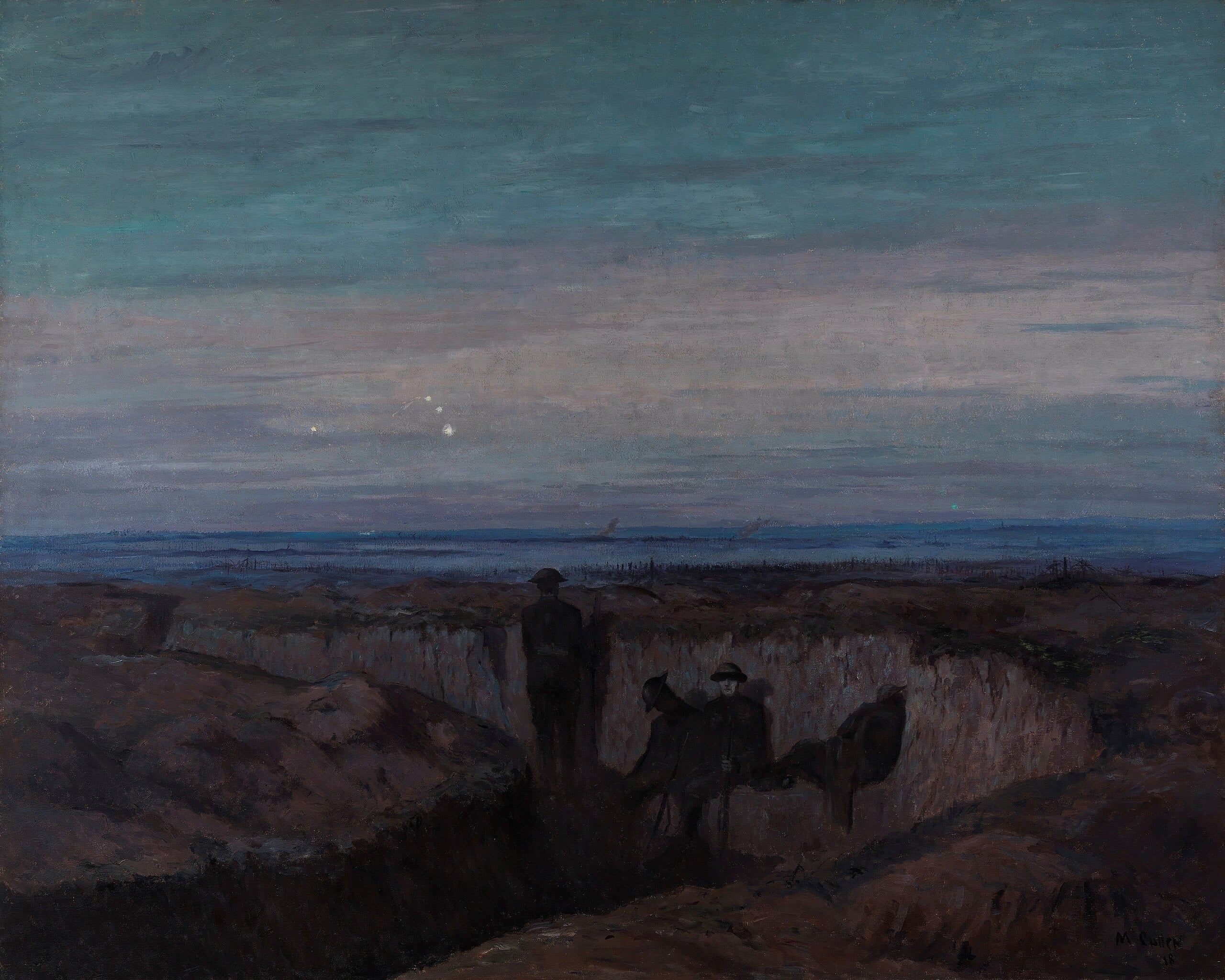 L'aube sur la fosse de l'Ouse - Maurice Galbraith Cullen image 1 copie de tableau peinte à la main
