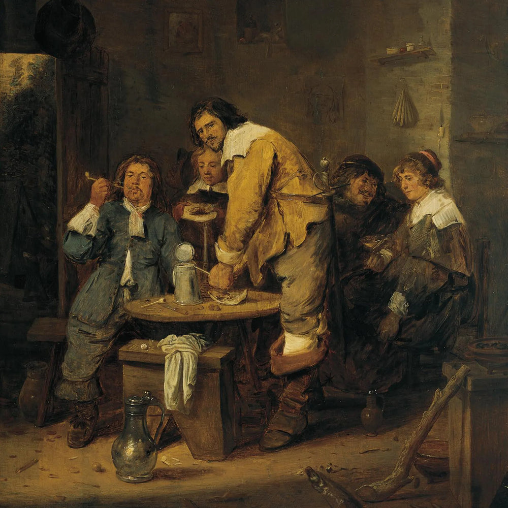 L'auberge du tabac - Adriaen Brouwer image 1 reproduction d’œuvre d’art à l’huile