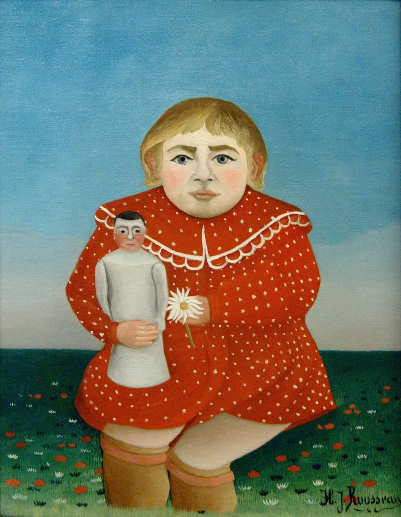 인형을 든 아이 - 앙리 루소