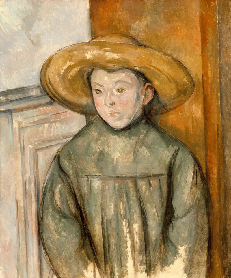밀짚모자를 쓴 아이 - Paul Cézanne
