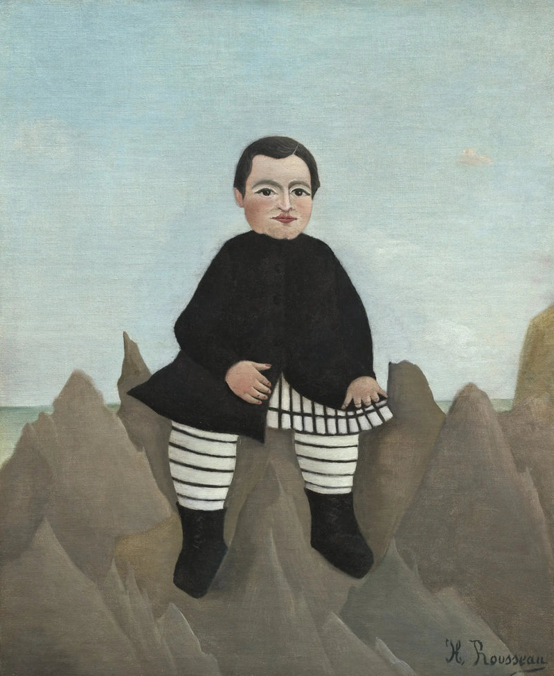 바위 속의 아이 - 앙리 루소
