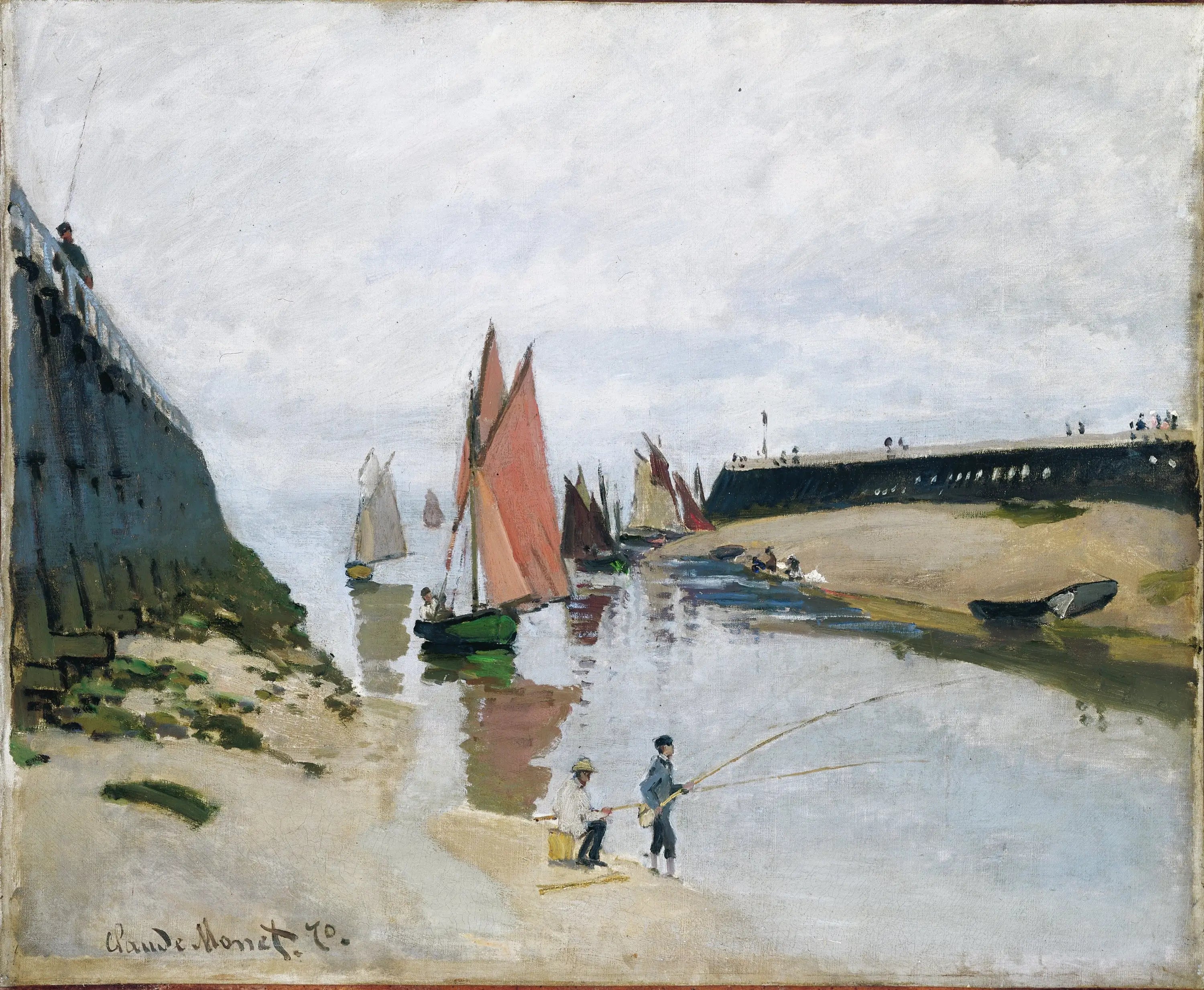 L'Entrée du port de Trouville - Claude Monet image 1 reproduction réalisée par Alpha Reproduction