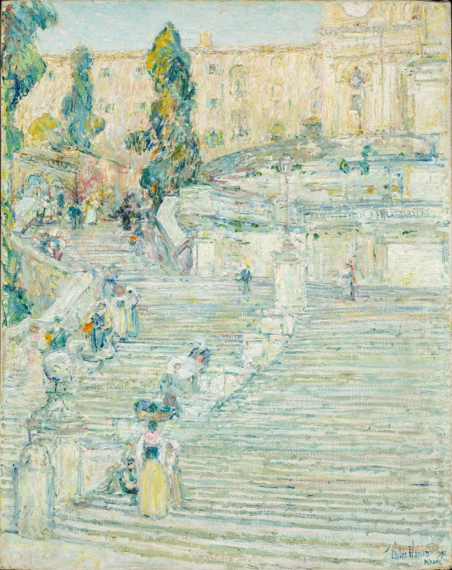 스페인 계단, 로마 - 차일드 해섬

Source:
L'escalier espagnol, Rome - Childe Hassam