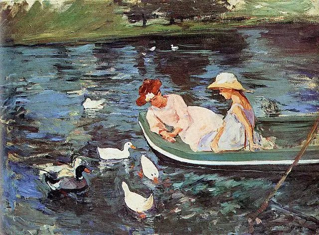 L'été - Mary Cassatt image 1 reproduction de peinture à l’huile