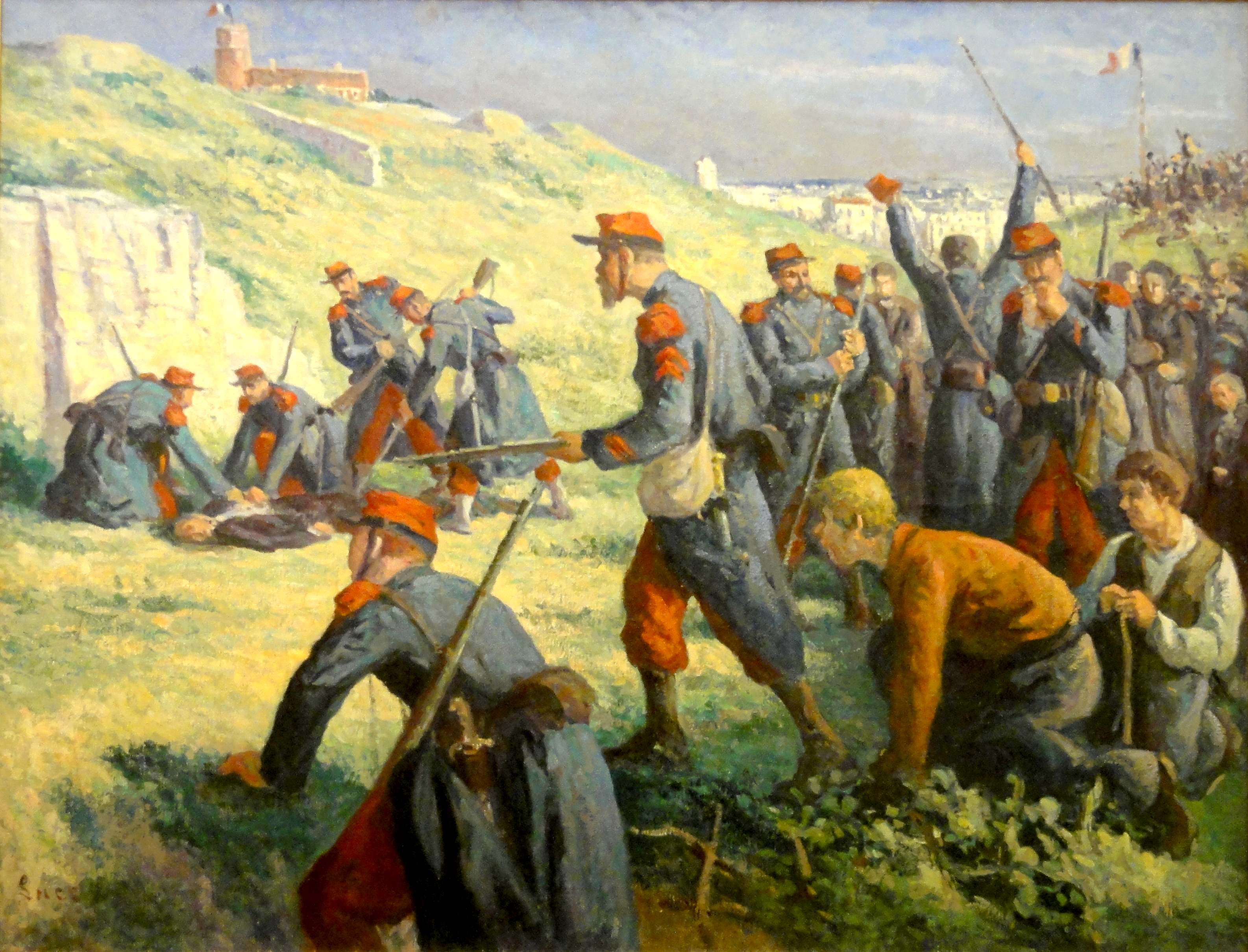 L'exécution de Varlin - Maximilien Luce image 1 tableau peint à l’huile sur toile