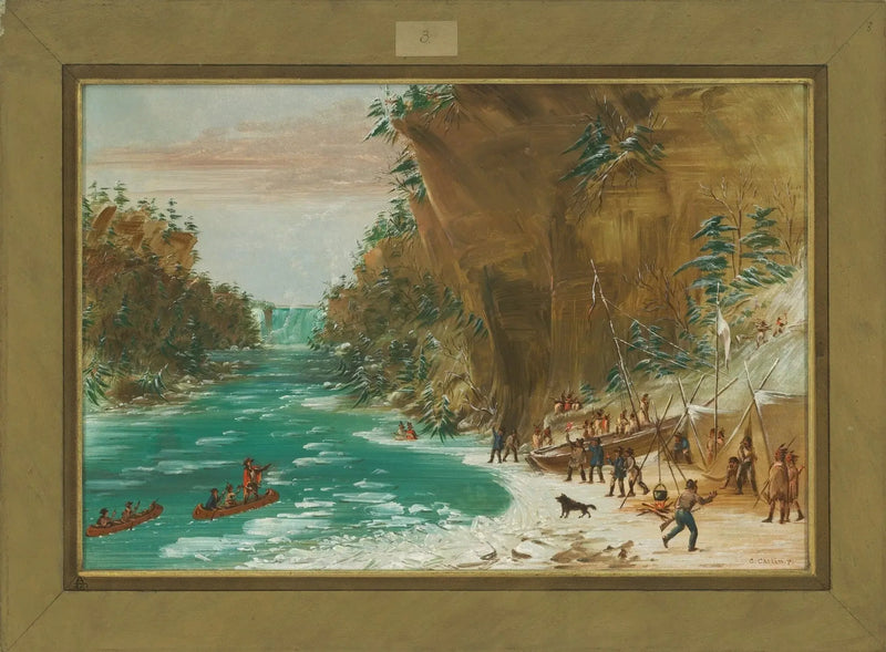 니아가라 폭포 아래에서 출발합니다. 1679년 1월 20일 - 조지 캐틀린

Source:
L'expédition campe sous les chutes du Niagara. 20 janvier 1679 - George Catlin
