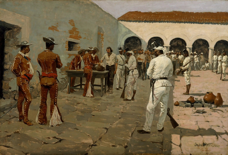 미에르 발송: 검은 콩의 그림 - 프레데릭 레밍턴

Source:
L'expédition Mier : Le dessin du haricot noir - Frederic Remington
