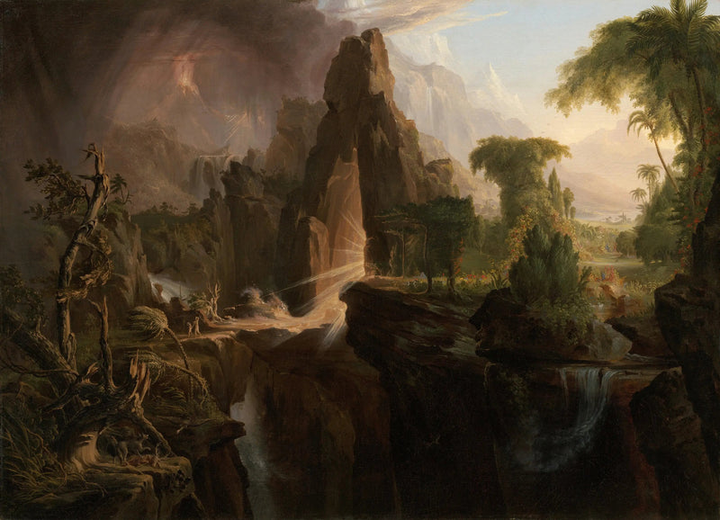 에덴 동산에서의 추방 - 토마스 콜

Source:
L'Expulsion du jardin d'Éden - Thomas Cole