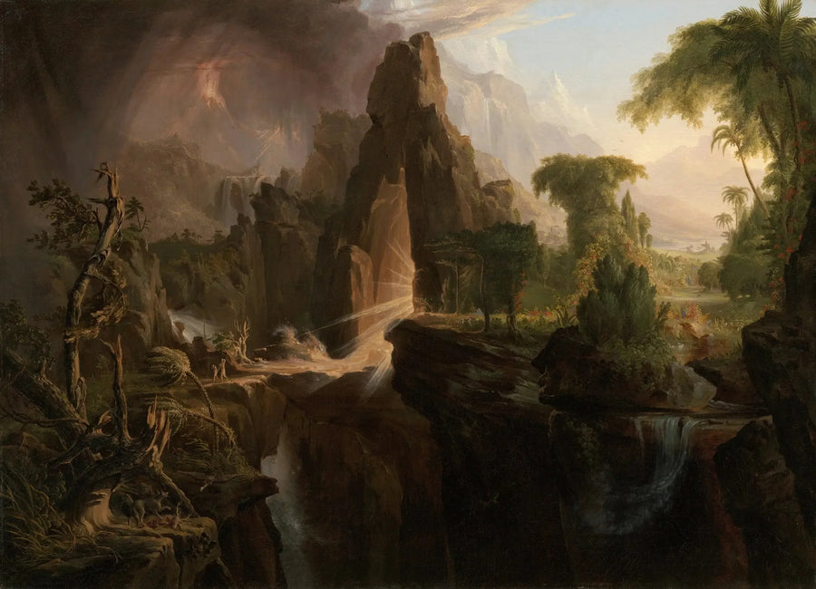 에덴 동산에서의 추방 - 토마스 콜

Source:
L'Expulsion du jardin d'Éden - Thomas Cole