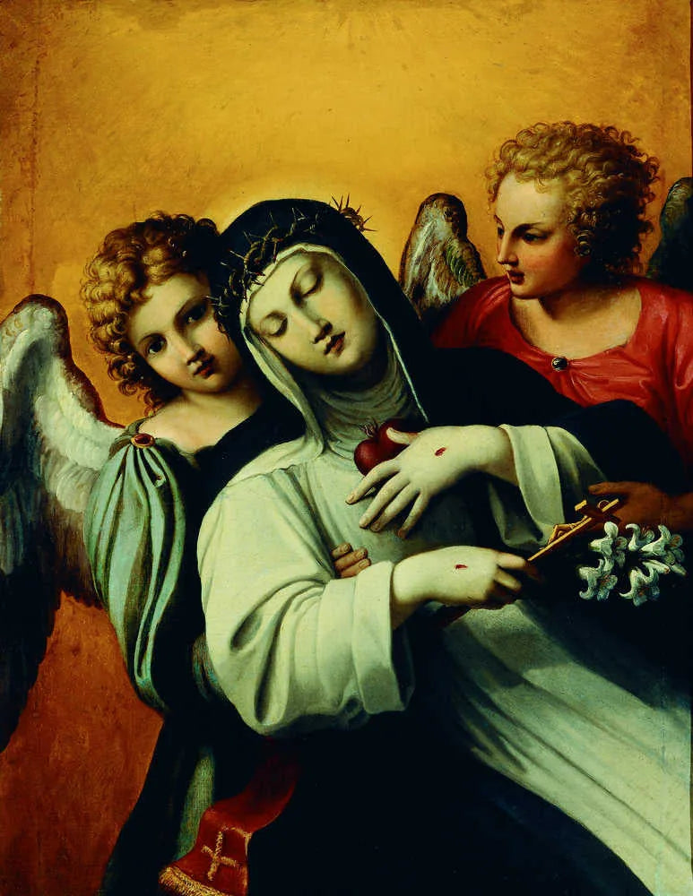 L'extase de sainte Catherine de Sienne - Agostino Carracci