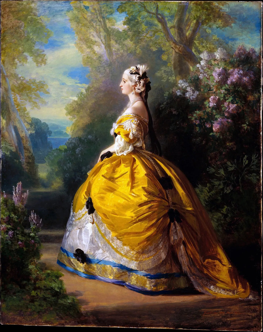 에우제니 황후와 마리 앙투아네트 - 프란츠 자베르 윈터할터

Source:
L'impératrice Eugénie à la Marie-Antoinette - Franz Xaver Winterhalter