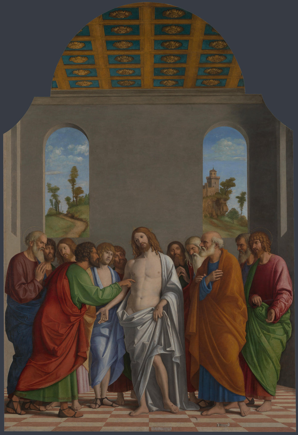 L'incrédulité de saint Thomas - Cima da Conegliano image 1 copie peinte à la main à l’huile