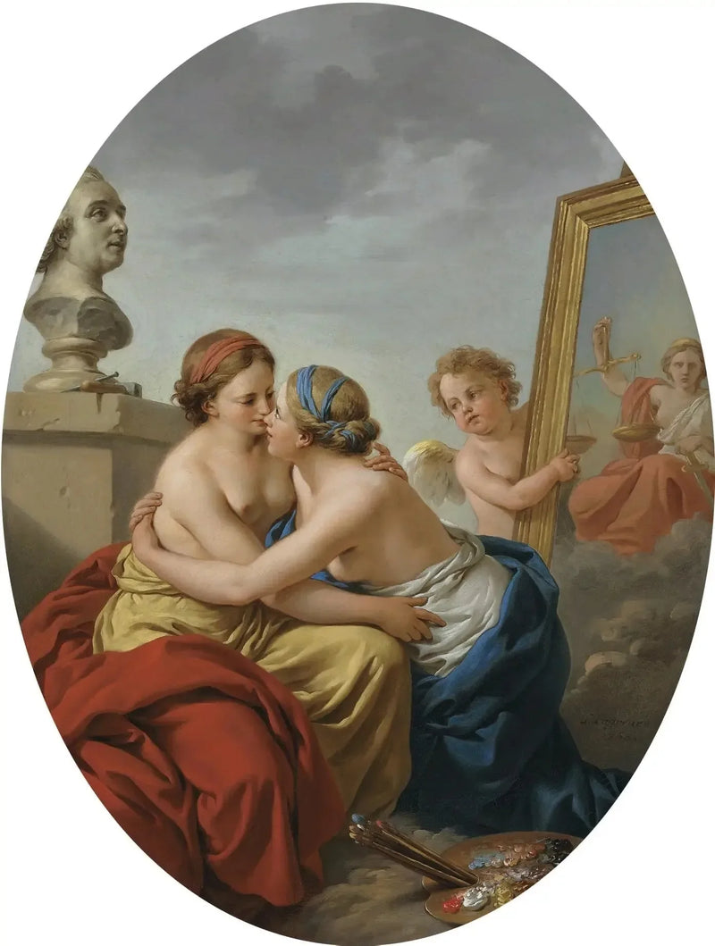 조각과 그림의 연합 - 루이 장 프랑수아 라그레네

Source:
L'Union de la Sculpture et de la Peinture - Louis Jean François Lagrenée