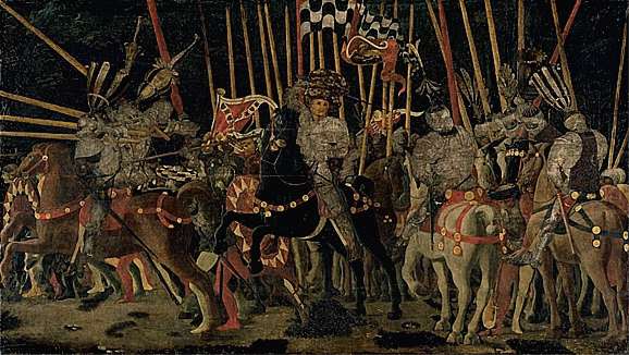 La Bataille de San Romano - Paolo Uccello image 1 reproduction artisanale de tableau