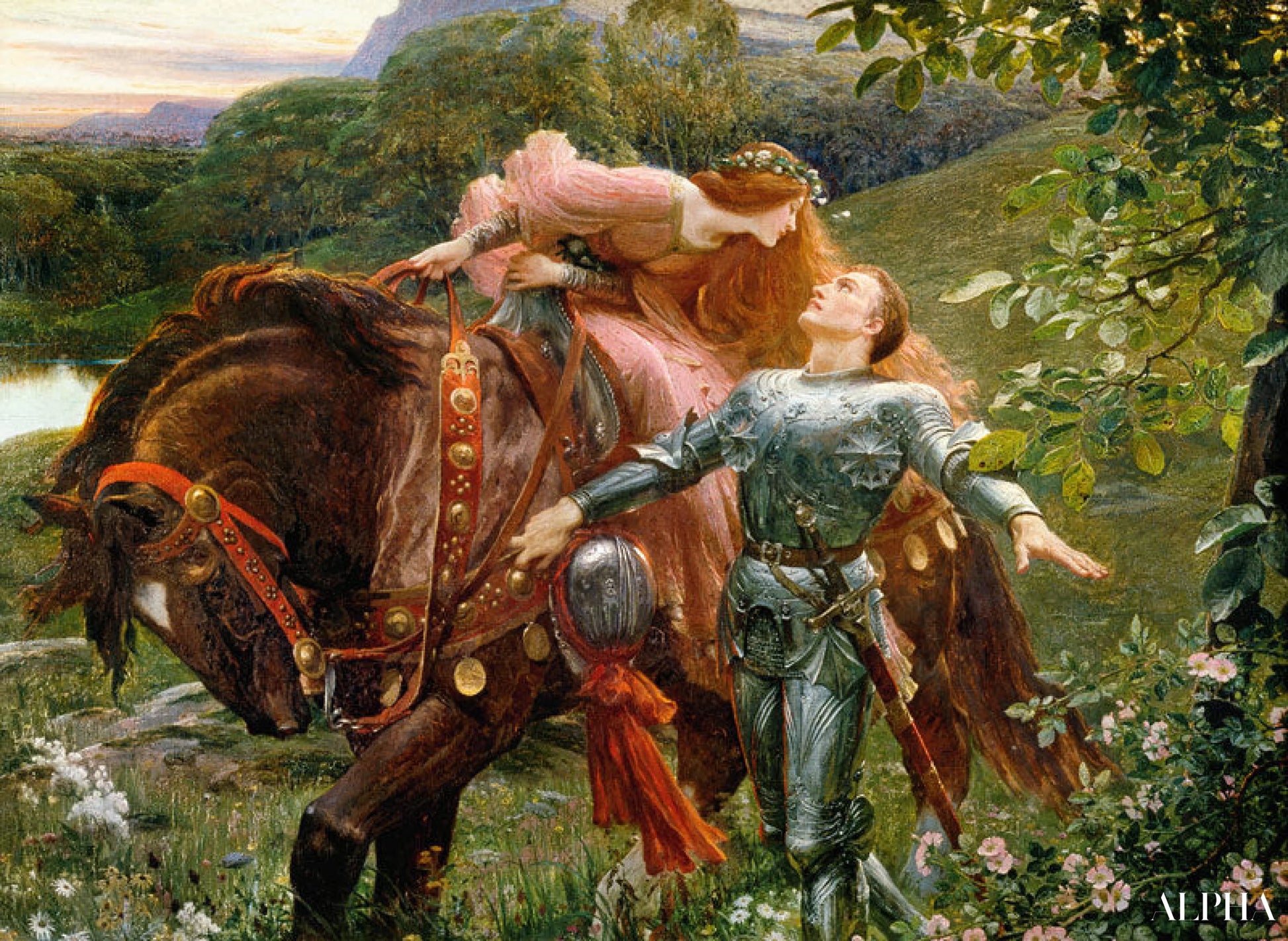 La Belle Dame Sans Merci - Sir Francis Dicksee Reproductions de tableaux à la peinture à l’huile