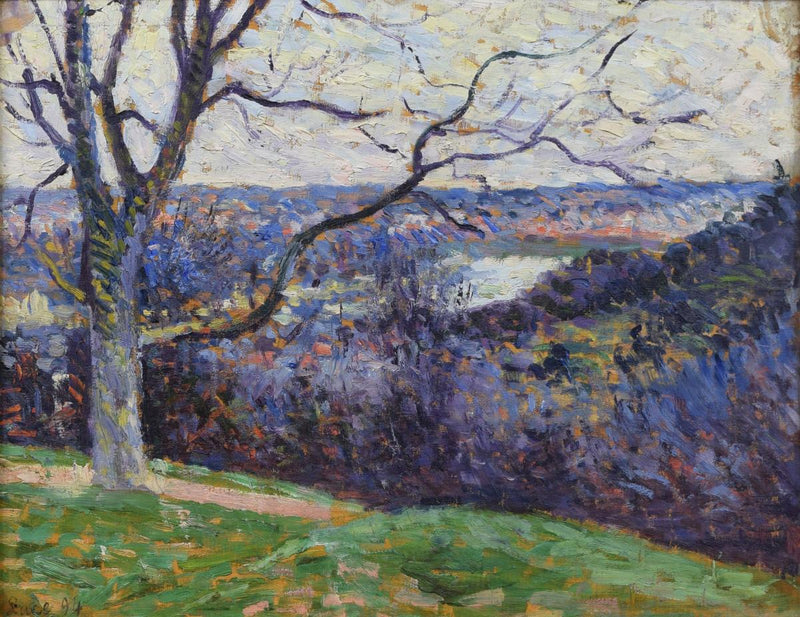 에르블레이 근처의 센 강 고리 (The Loop of the Seine near Herblay) - Maximilien Luce