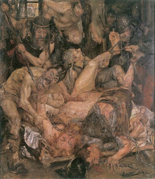 La capture de Samson - Lovis Corinth image 1 reproduction artisanale de tableau