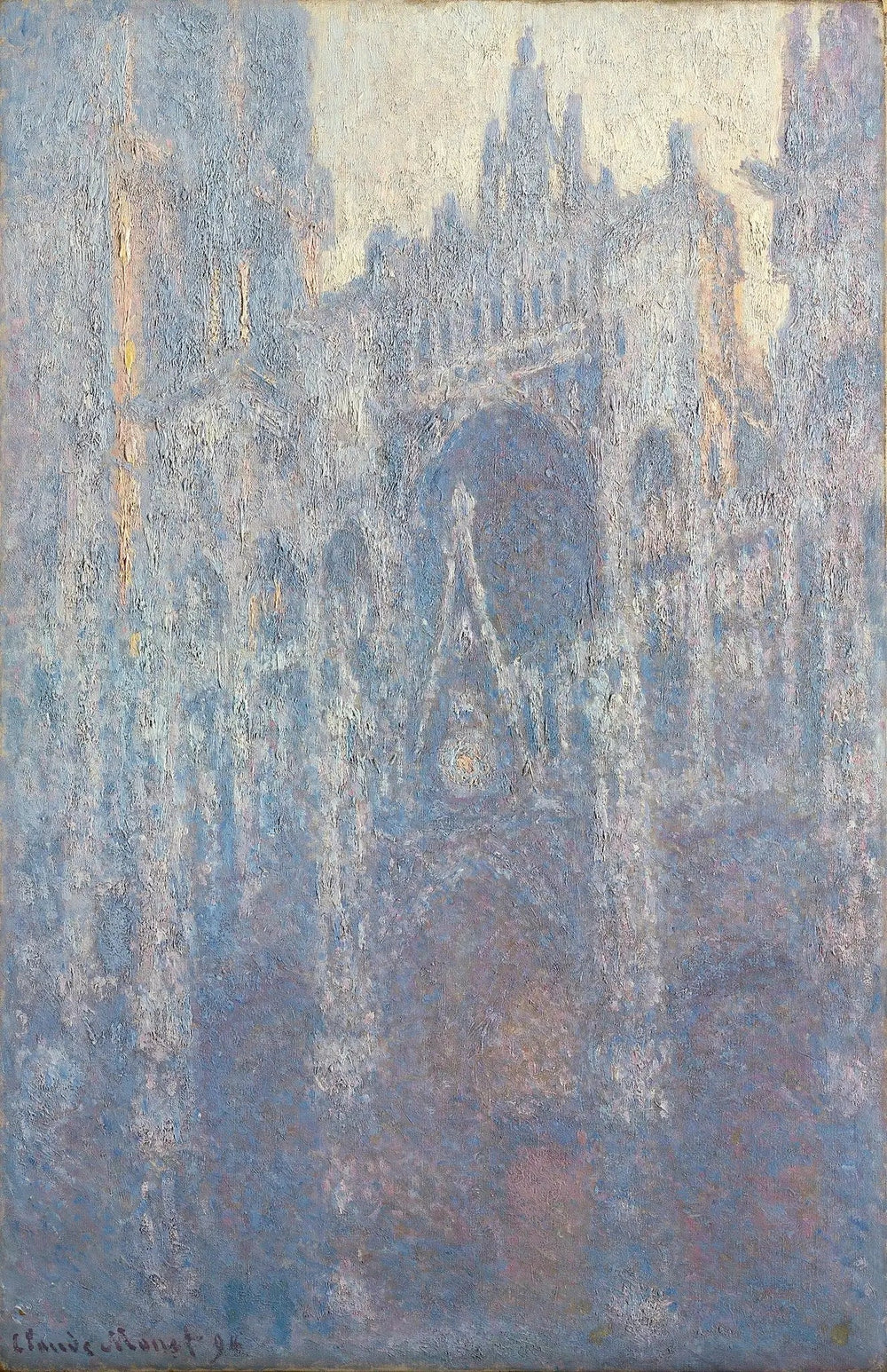 La Cathédrale de Rouen, le Portail, Effet du matin - Claude Monet image 1 copie de tableau peinte à la main