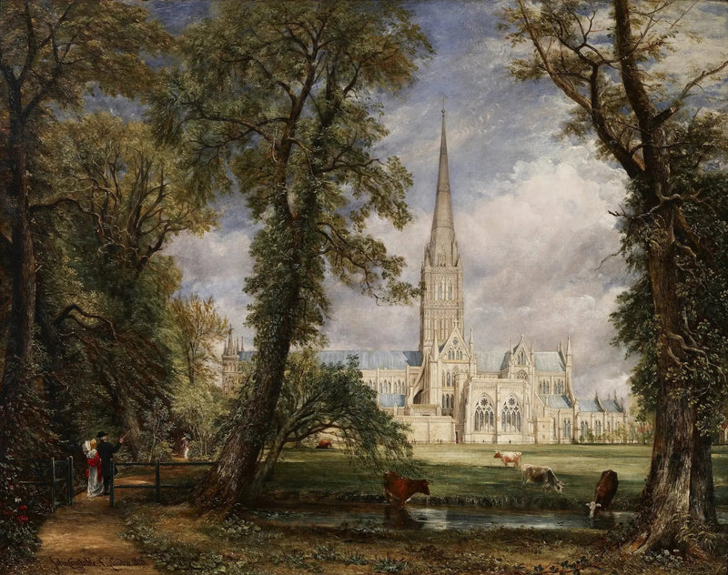 존 콘스터블이 그린 주교 정원에서 본 솔즈베리 대성당

Source:
La Cathédrale de Salisbury vues des jardins de l'évêque - John Constable