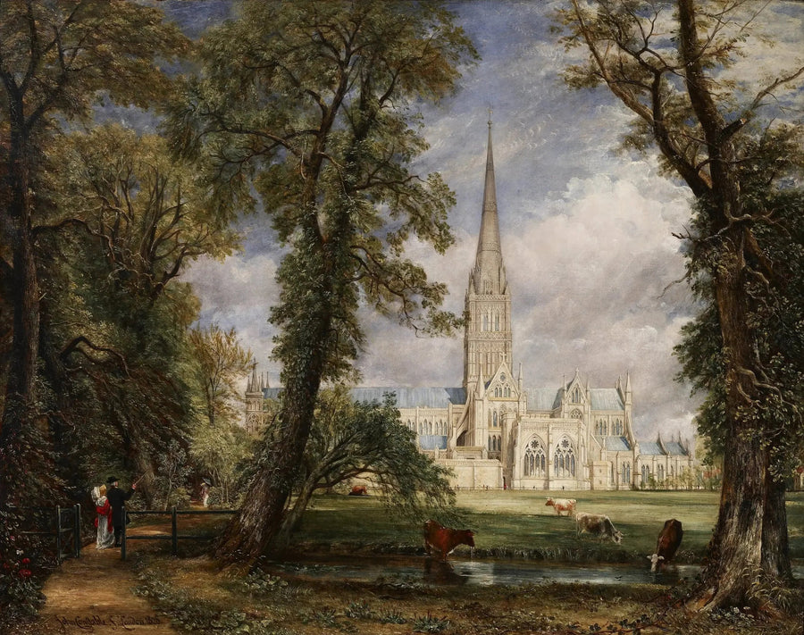 존 콘스터블이 그린 주교 정원에서 본 솔즈베리 대성당

Source:
La Cathédrale de Salisbury vues des jardins de l'évêque - John Constable