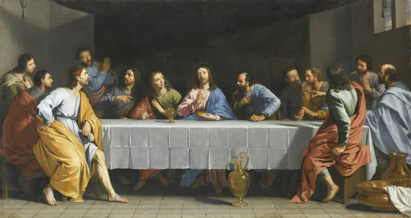 최후의 만찬, 라 피티트 만찬이라고도 함 - 필리프 드 샹파뉴

Source:
La Cène, dit La Petite Cène - Philippe de Champaigne